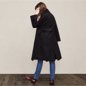 Reformation Black Sabel Coat